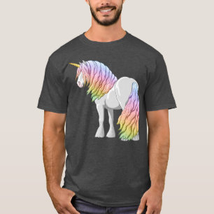 Camiseta Gitano arcoiris Vanner Caballo irlandés con unicor