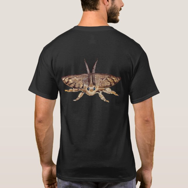 Camiseta Gitano polilla Lymantria dispar zoológico (Reverso)