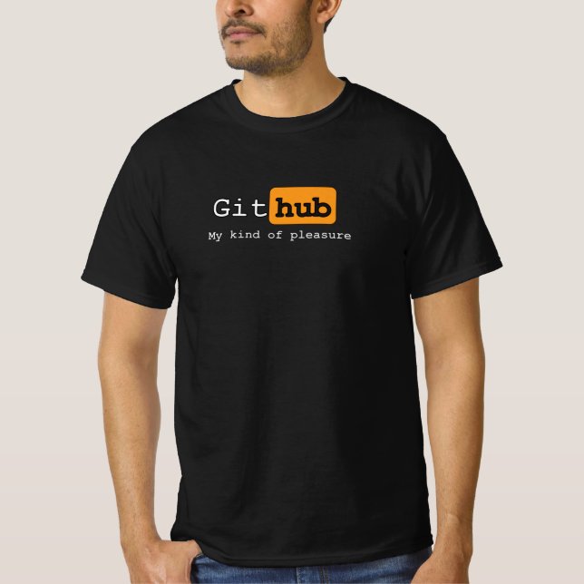 Camiseta GitHUB, negro (Anverso)