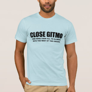 Camiseta Gitmo cercano y los envía a Illinois
