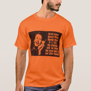 Camiseta Gitmo cerrado - mujer en el teléfono