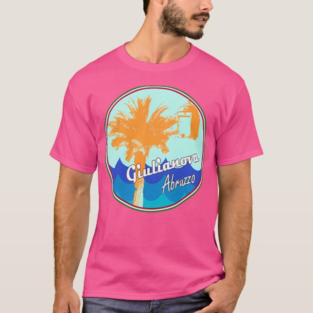 Camiseta Giulianova Abruzzo Italia con olas (Anverso)