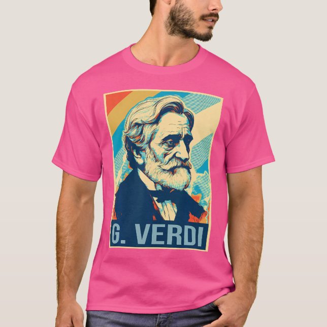 Camiseta Giuseppe Verdi Poster Ópera italiana (Anverso)