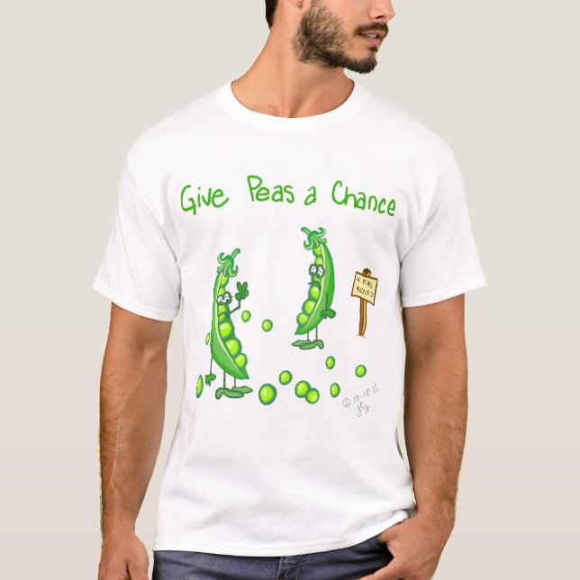 Camiseta Give Peas a Chance (Anverso)