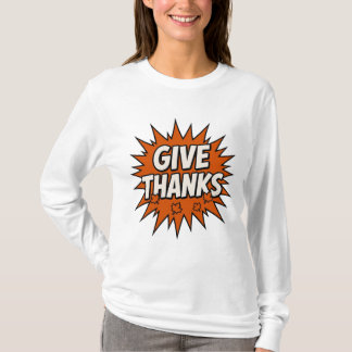 Camiseta : Give Thanks Grateful Comic Tee