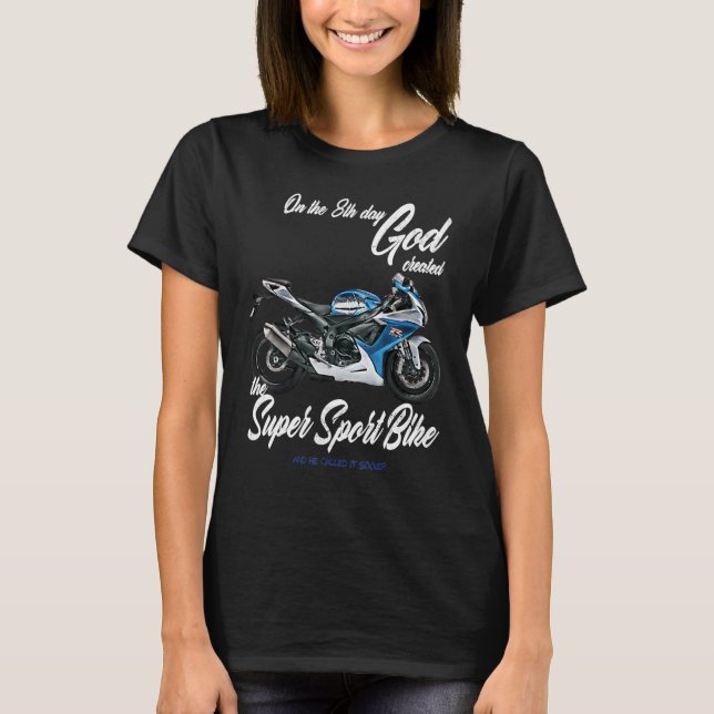 Camiseta Gixxer GSXR Road Racing Motorcycle Motorbike 8th d (Anverso)