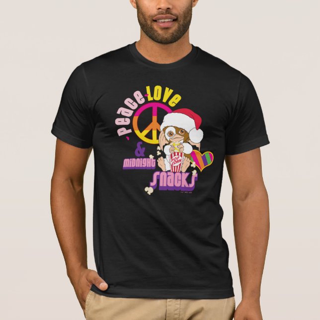 Camiseta Gizmo | Amor por la Paz y Aperitivos Medianeros (Anverso)