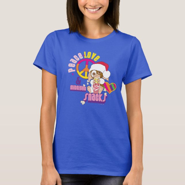Camiseta Gizmo | Amor por la Paz y Aperitivos Medianeros (Anverso)
