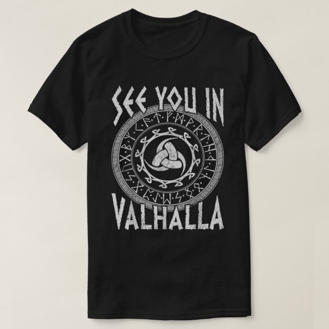 Camiseta Gjallarhorn Valhalla de Norse Mythology Odin (Diseño del anverso)
