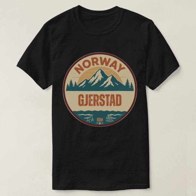 Camiseta Gjerstad, Noruega Noruega (Diseño del anverso)