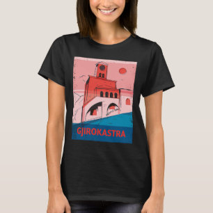 Camiseta Gjirokastra Albania City Skyline Silhouette Outlin