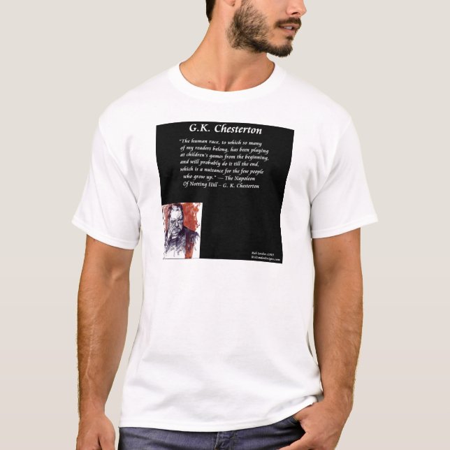 Camiseta GK Chesterton & Opening Book Line (Anverso)