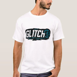 Camiseta GL1TCH | Logo tecnológico moderno para marcas futu