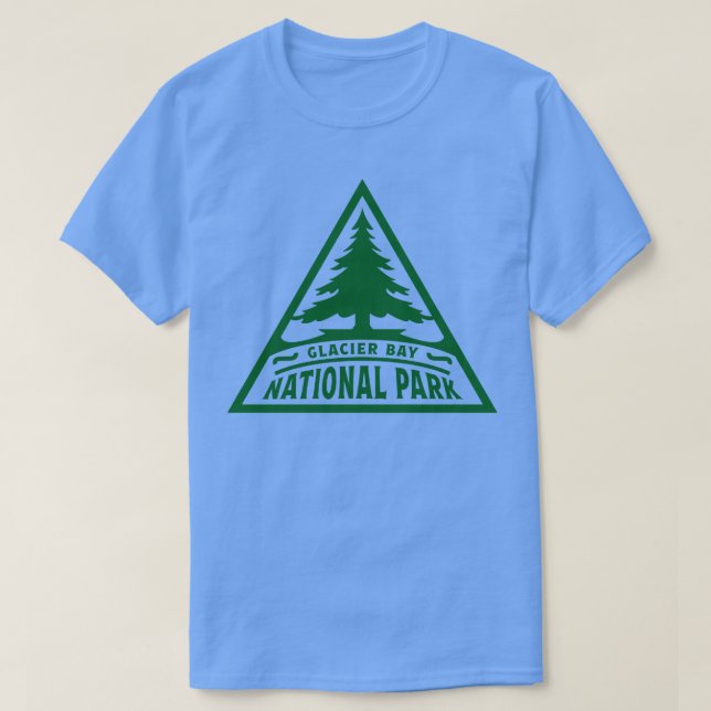 Camiseta Glaciar Bay Parque Nacional Triángulo Verde (Diseño del anverso)