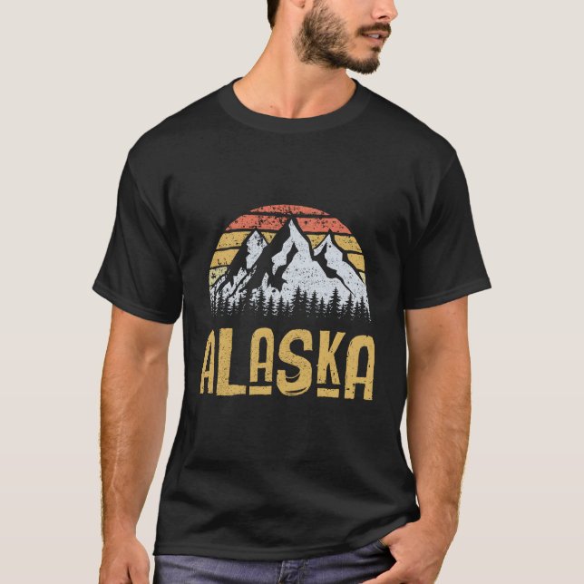 Camiseta Glaciar de las Montañas Alaska (Anverso)