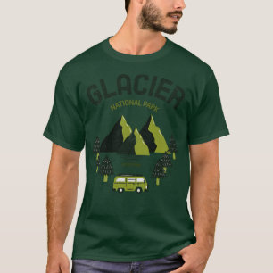 Camiseta Glaciar de Vintage Parque Nacional Estadounidense