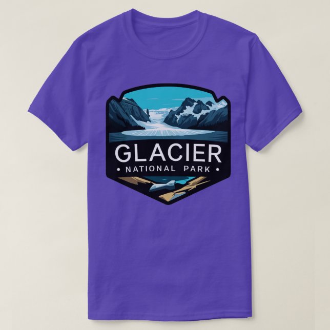 Camiseta Glaciar del Parque Nacional (Diseño del anverso)