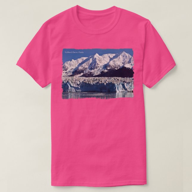 Camiseta Glaciar Hubbard Alaska USA TShirt (Diseño del anverso)
