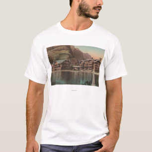 Camiseta Glaciar, TA - vista de los muchos hotel del