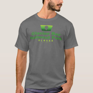 Camiseta Glacier Bay National Park Retro Badge Arrowhead Gr