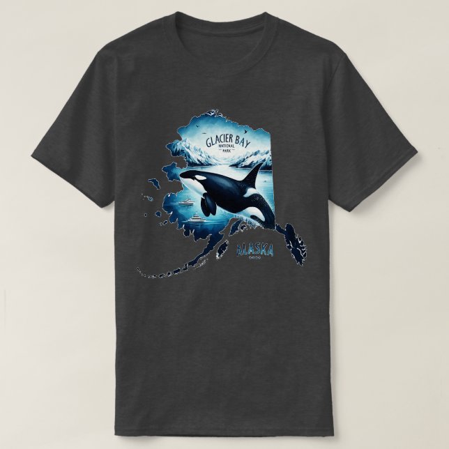 Camiseta glacier bay parque nacional TShirt (Diseño del anverso)