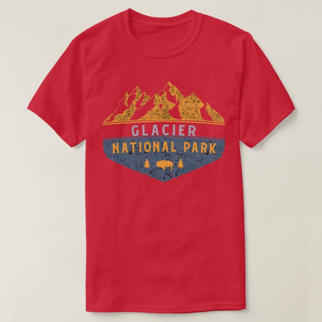 Camiseta Glacier national park 3 (Diseño del anverso)