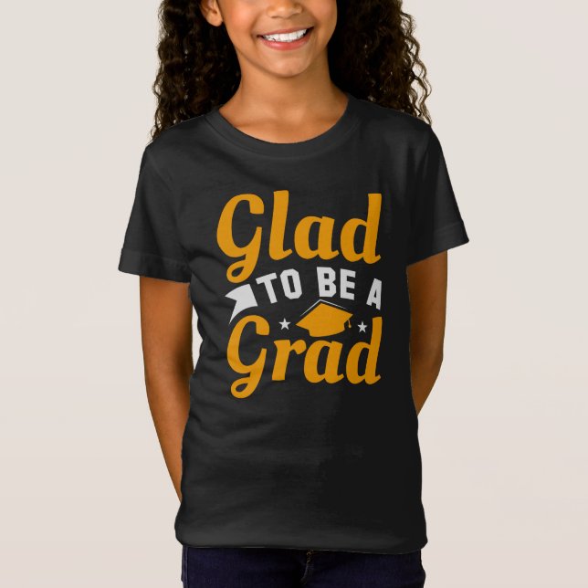 Camiseta Glad Blanco Oro Para Ser Chicas De Grado (Anverso)