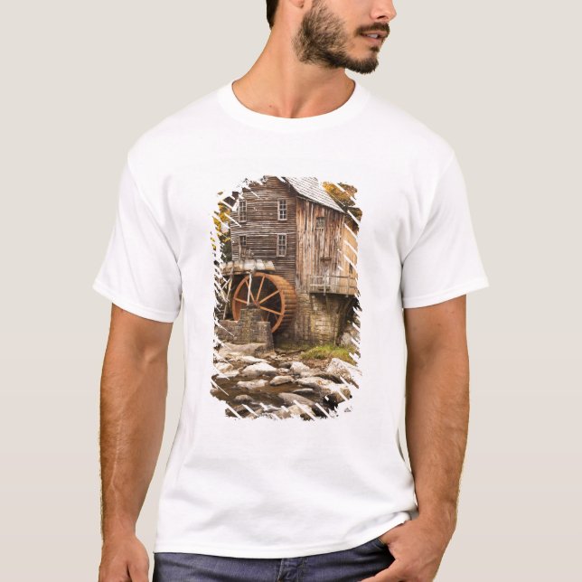 Camiseta Glade Creek Grist Mill, Parque Estatal Babcock, (Anverso)