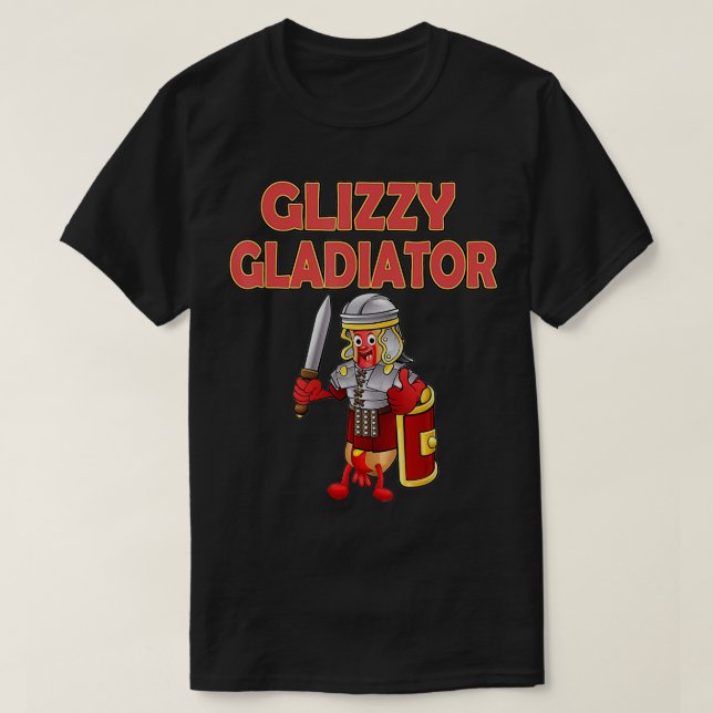 Camiseta Gladiador brillante perro caliente en traje de tra (Diseño del anverso)