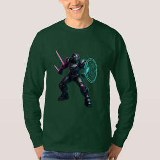 Camiseta Gladiador Cibernético – Guerrero de Hoja de Neón