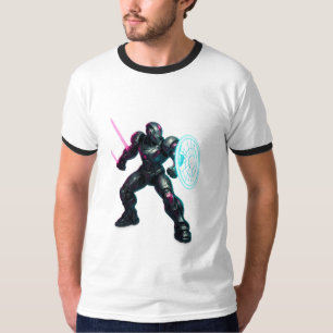 Camiseta Gladiador Cibernético – Guerrero de Hoja de Neón
