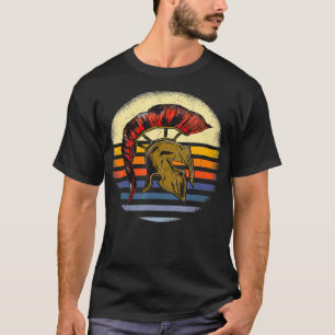 Camiseta Gladiador espartano Guerrero Esparta Casco Retro S