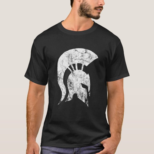 Camiseta Gladiador Espartano Helmet Leonida Soldado De Espa (Anverso)