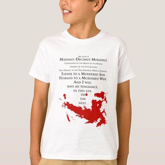 Camiseta Gladiador Mi nombre es Maximus Decimus Meridius63 (Anverso)