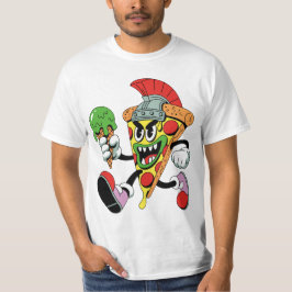 Camiseta Gladiador Pizza Slice Brainrot italiano masculino