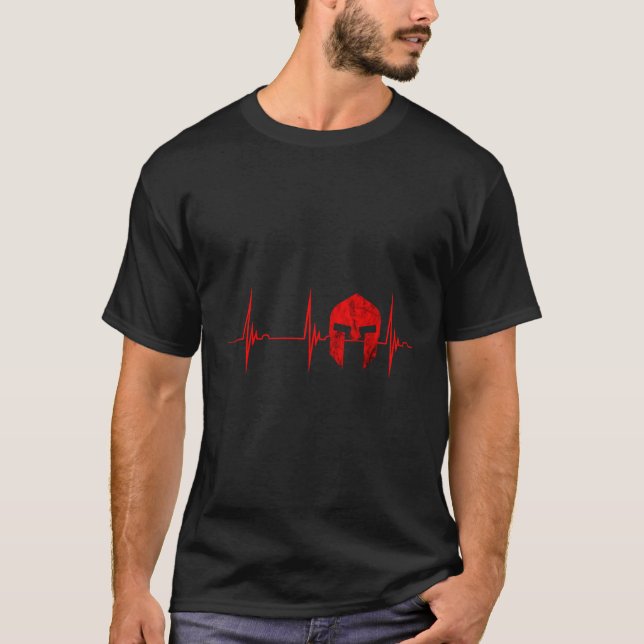 Camiseta Gladiador Span Hebeat Ekg Gladiador Pulselino (Anverso)