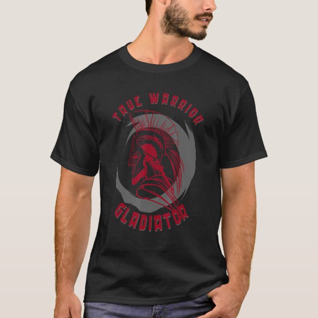 Camiseta Gladiador Y Músculo Y Construcción De Cuerpos De G (Anverso)