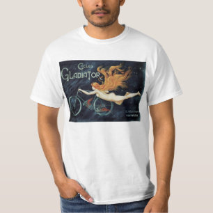 Camiseta Gladiator Cycles, Arte Antiguo Victoriano Art Nouv