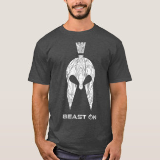 Camiseta Gladiator Helmet Beast On Gym Motivation Fitness