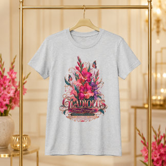 Camiseta Gladiolo Fuerza Eterna Flor de Nacimiento de Agost