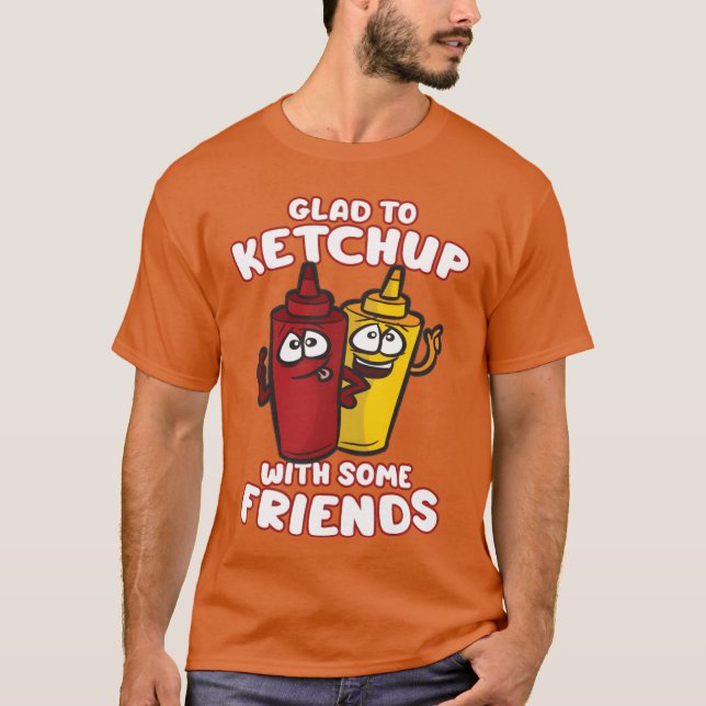 Camiseta GLADO KETCHUP CON ALGUNOS AMIGOS Ketchup Mustard p (Anverso)