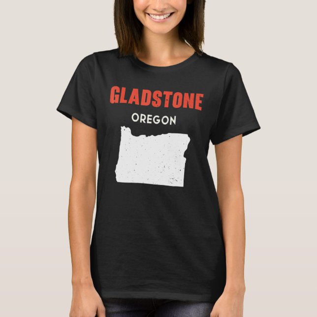 Camiseta Gladstone Oregon Estados Unidos de América Viajes  (Anverso)