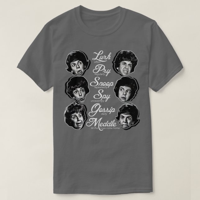 Camiseta Gladys Kravitz Mottos (Diseño del anverso)