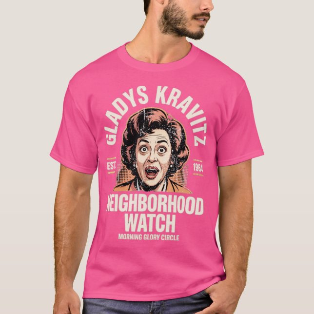 Camiseta Gladys Kravitz Neighborhood Watch (Anverso)