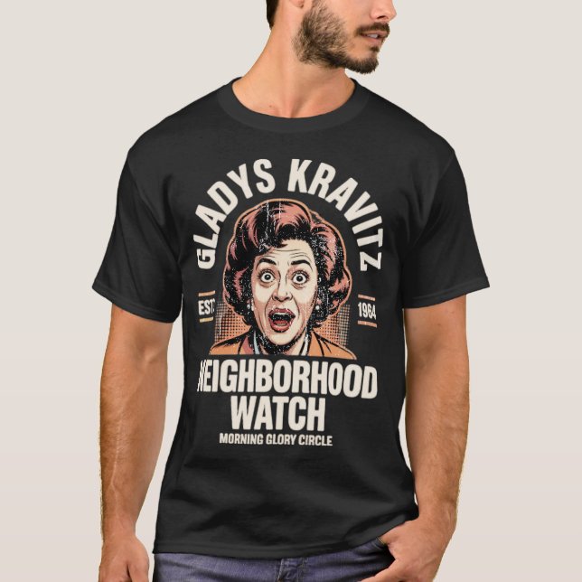 Camiseta Gladys Kravitz Neighborhood Watch (Anverso)