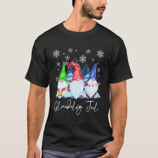 Camiseta Glaedelig Jul Nordic Gnomes Tomte Nisse Danish