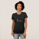 Camiseta Glam Lashes Script Rosa de texto oro/negro (Anverso completo)