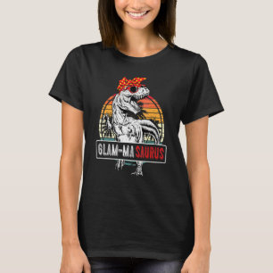 Camiseta Glam Masaurus Rex Dinosaur Family Glam Mamáes Saur
