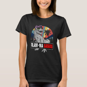 Camiseta Glam Masaurus Rex Dinosaur Glam Mamáes Saurus Fami