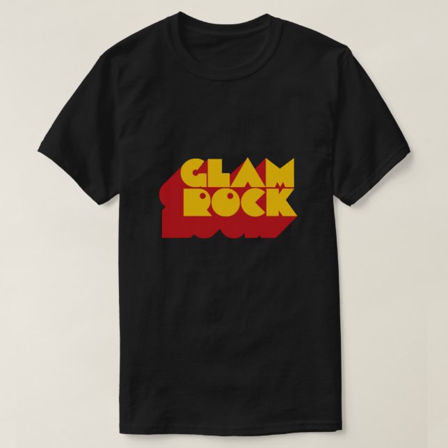 Camiseta Glam Rock (Diseño del anverso)